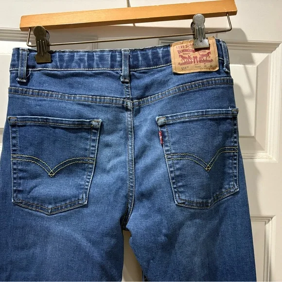 511 Levi’s Slim fit Blue Jeans size 16. 28x30 with inside tighten option - Picture 8 of 10